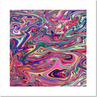 Colored liquid marble by Minimal DM Posters and Art